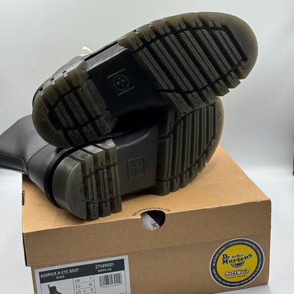 Dr Martens Audrick Nappa Leather Platform Ankle Boots - Picture 6 of 9